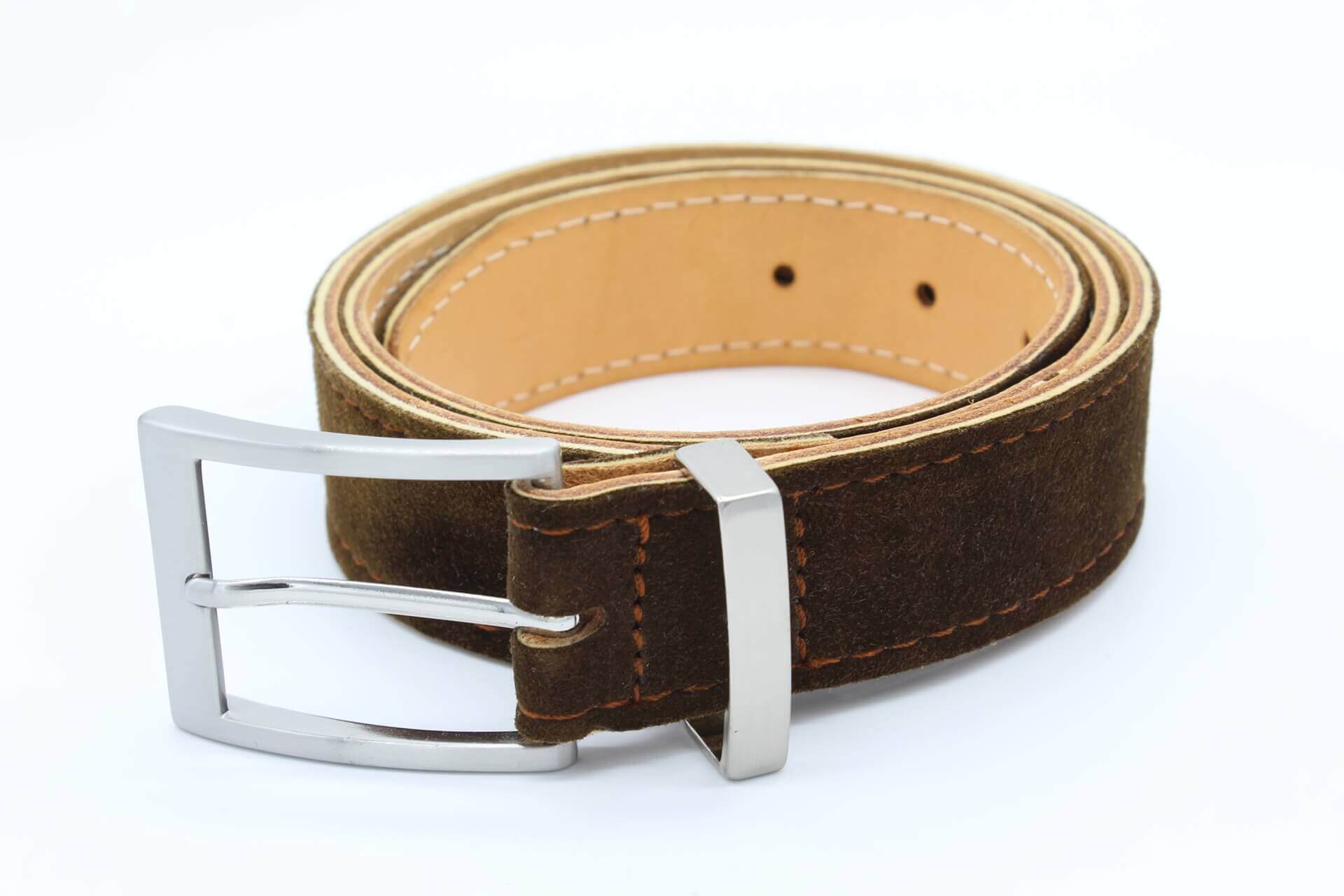 MYLLJBD Damen Gürtel Braun - Breiter Wildledergürtel Mit Metallschnalle 97x6cm