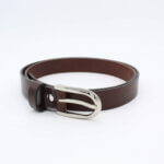 Ledergürtel Damen Damengürtel Gürtel Dunkelbraun 2,5 cm Lisbeth