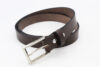 Schmaler Damengürtel Ledergürtel Damen Gürtel Dunkelbraun 2,5 cm Marina