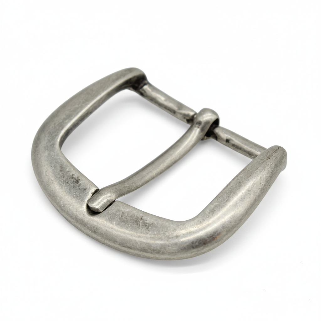 Gürtelschnalle 45mm Herren Altsilber 4,5cm