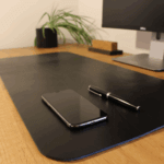 Schreibtischunterlage Leder schwarz