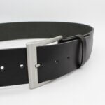 5 cm breiter Herrengürtel Leder schwarz