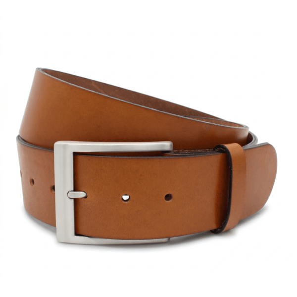 Jeansgürtel Herren 5 cm breit braun cognac Ledergürtel