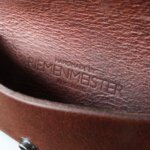 Brillenetui aus Vintage-Leder in Braun